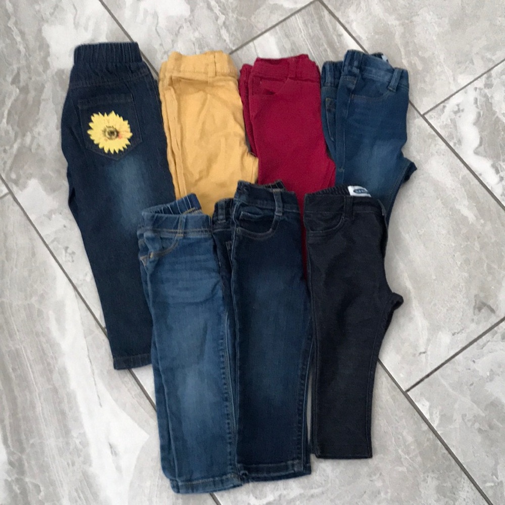 TODDLER GIRLS Jeans Bundle | Seven Pieces | 18-24 Months